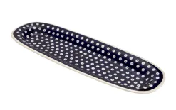 Boleslawiec Półmisek podłużny 45x15,5 cm Bolesławiec Dekor 42 Fashion