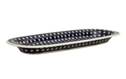 Boleslawiec Półmisek podłużny 45x15,5 cm Bolesławiec Dekor 42 Fashion