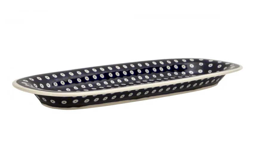 Boleslawiec Półmisek podłużny 45x15,5 cm Bolesławiec Dekor 42 Fashion