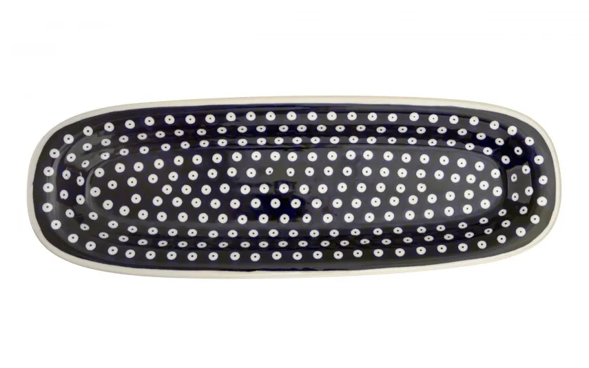 Boleslawiec Półmisek podłużny 45x15,5 cm Bolesławiec Dekor 42 Fashion