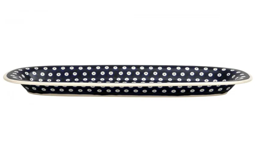 Boleslawiec Półmisek podłużny 45x15,5 cm Bolesławiec Dekor 42 Fashion