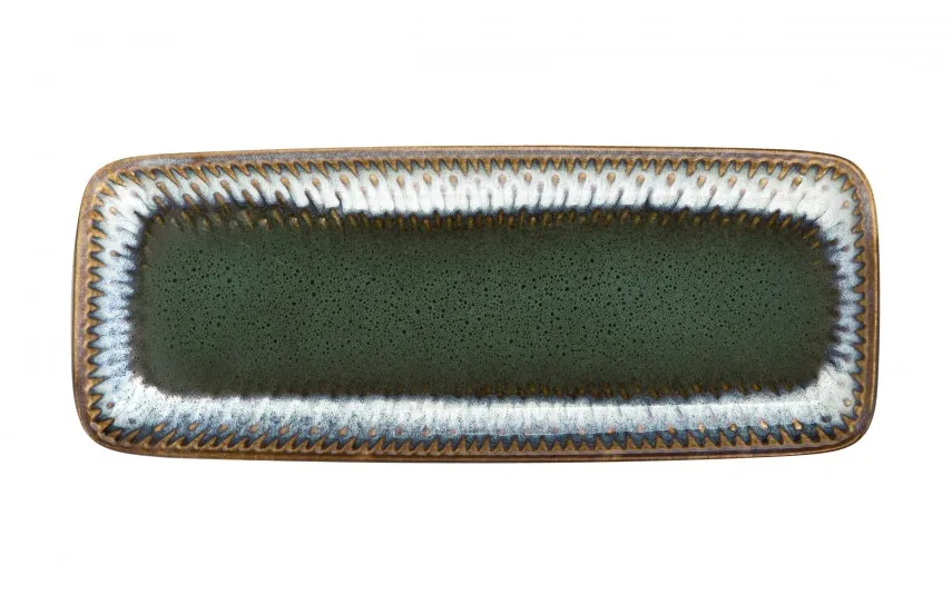 MPLCo Półmisek prostokątny 25 cm Ombres Turquoise Fashion