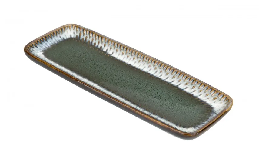 MPLCo Półmisek prostokątny 25 cm Ombres Turquoise Fashion