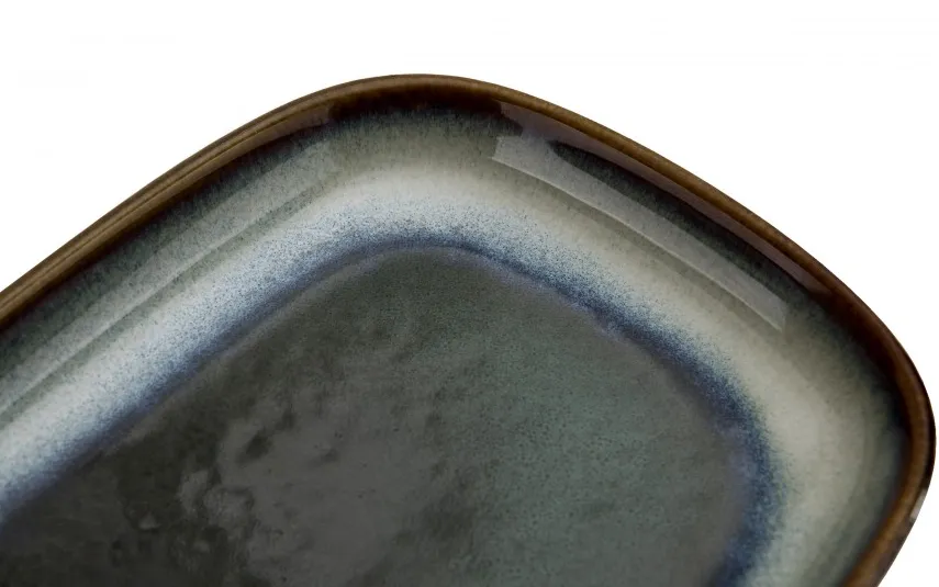 MPLCo Półmisek prostokątny 19 cm Ombres Turquoise Fashion