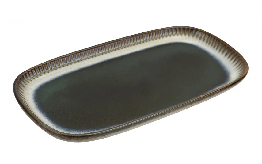 MPLCo Półmisek prostokątny 30x16 cm Ombres Turquoise Discount