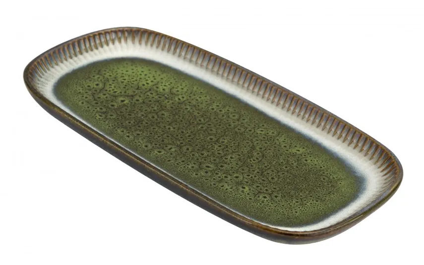 MPLCo Półmisek prostokątny 30x16 cm Ombres Green Discount