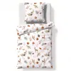 Fleuresse Pościel flanelowa 155x200 cm Aspen 434474-03 Hot