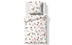 Fleuresse Pościel flanelowa 155x200 cm Aspen 434474-03 Hot