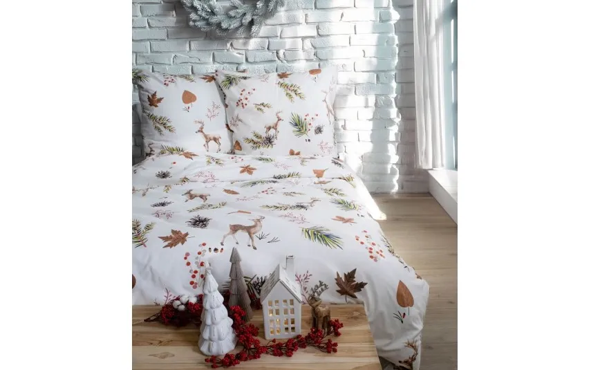 Fleuresse Pościel flanelowa 155x200 cm Aspen 434474-03 Hot