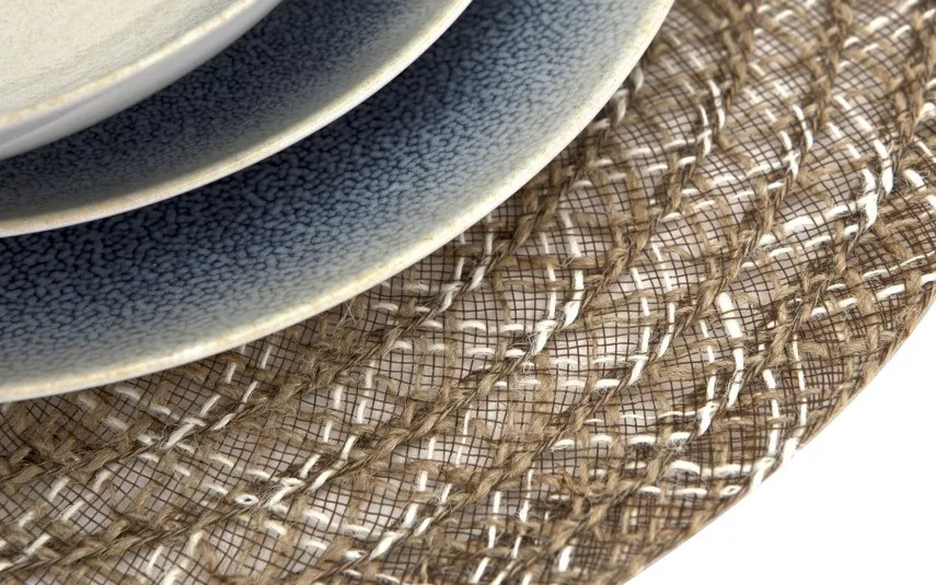 Vetro-plus Podkładka na stół 38 cm Linen okrągła Best