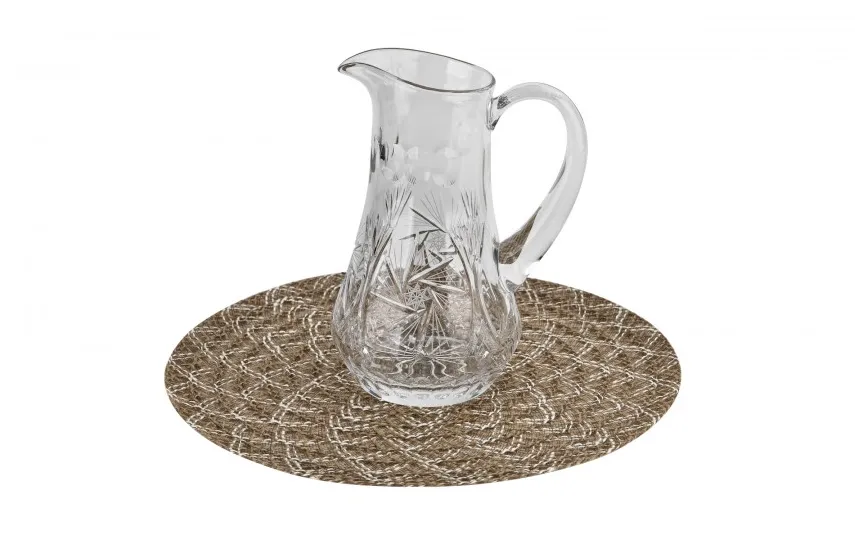 Vetro-plus Podkładka na stół 38 cm Linen okrągła Best