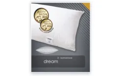 AMZ Poduszka puch gęsi 70x80 cm DREAM 3-komorowa Outlet