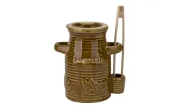 Chomik Pojemnik ceramiczny 1,5 L na ogórki ze szczypcami Smacznego New