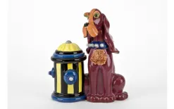 Witek Home Pojemnik ceramiczny Pies czerwony przy hydrancie Online