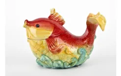 Witek Home Pojemnik ceramiczny Ryba czerwona Hot