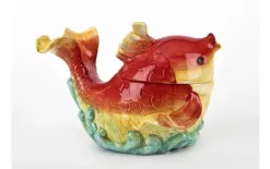 Witek Home Pojemnik ceramiczny Ryba czerwona Hot