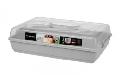 Galicja Pojemnik na ciasto 44x30 cm Biscotti szary Outlet
