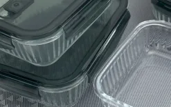 Dajar Pojemnik szklany 400 ml na żywność okrągły Rillet AMBITION Outlet