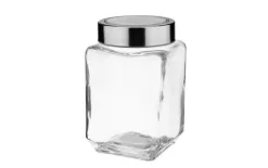 Galicja Pojemnik szklany 700 ml Rubi szary Outlet