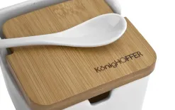 KonigHOFFER Pojemnik z łyżeczką 270 ml biały Sale