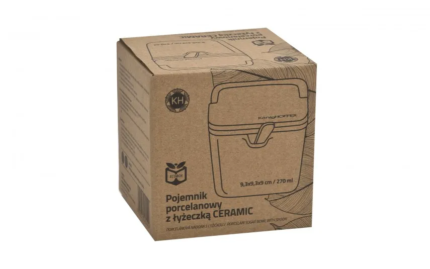 KonigHOFFER Pojemnik z łyżeczką 270 ml biały Sale