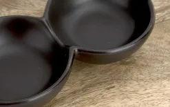 MPLCo Porcelanowa Miseczka 3-częściowa do Dipów i Sosów Czarna Discount