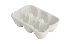 MPLCo Porcelanowy półmisek na jajka wytłoczka biała Outlet