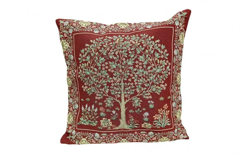 Artica Poszewka dekoracyjna 45x45 cm Drzewo burgund 4077RJ Sale