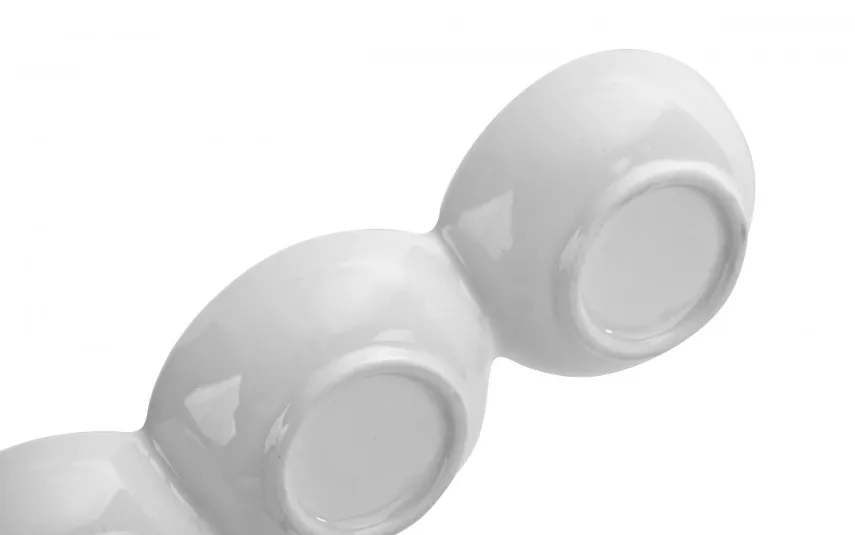 MPLCo Potrójne miseczki dip 23,5 cm White New
