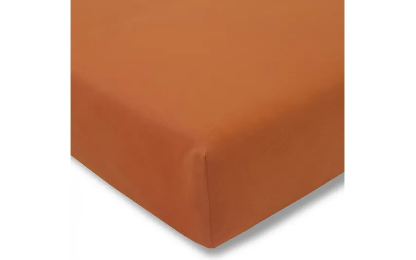 Estella Prześcieradło z gumką jersey 150x200 cm TERRACOTTA feinjersey Online
