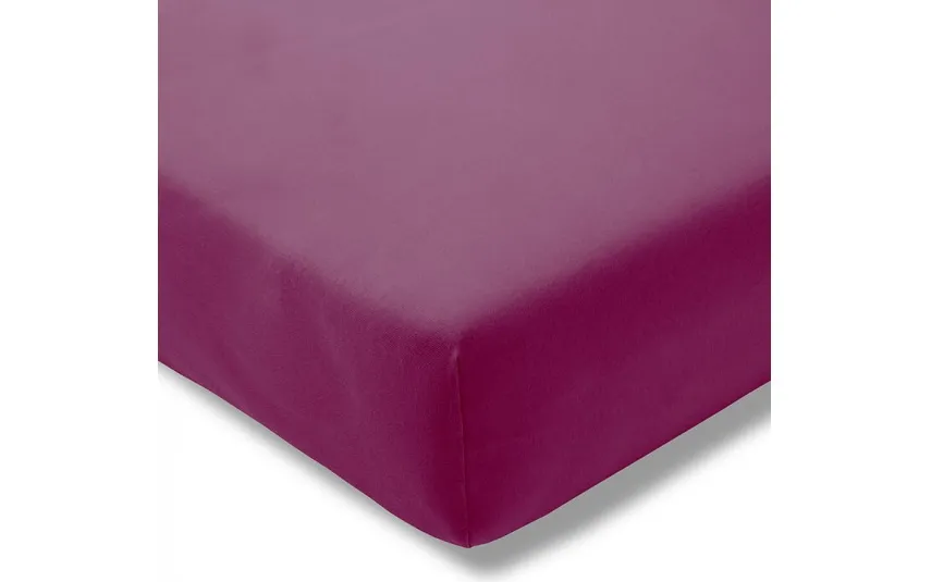 Estella Prześcieradło z gumką jersey 200x200 cm FUCHSIA feinjersey Discount