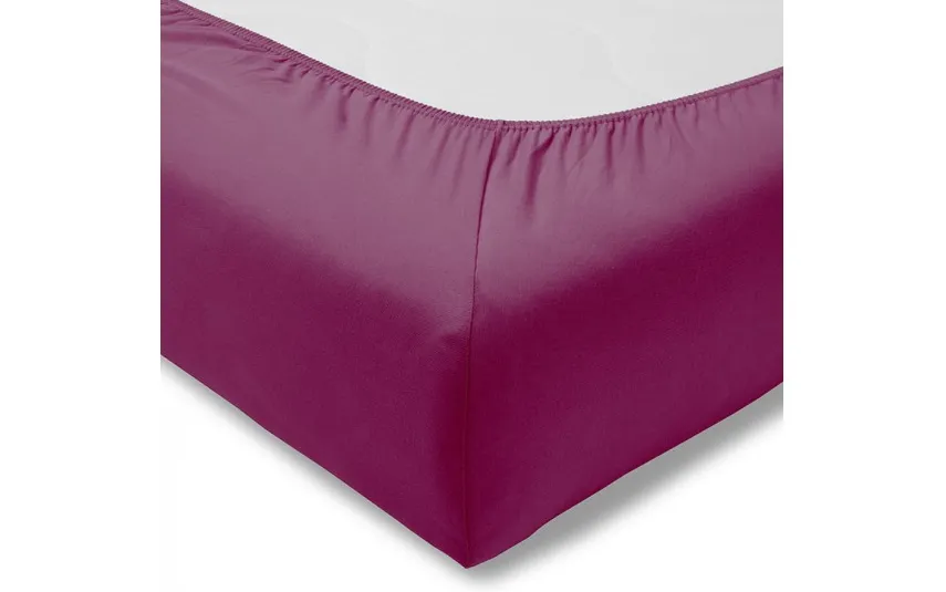 Estella Prześcieradło z gumką jersey 120x200 cm FUCHSIA feinjersey Discount