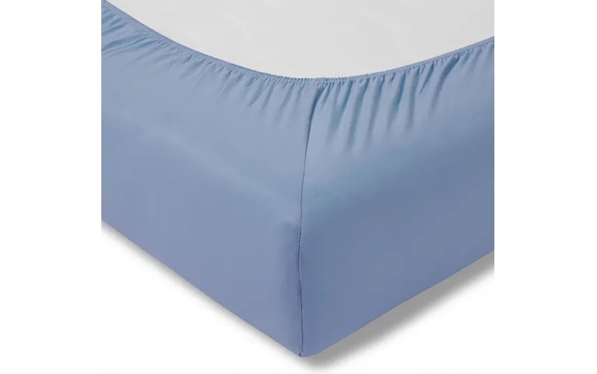 Estella Prześcieradło z gumką jersey 100x200 cm HELLBLAU feinjersey New