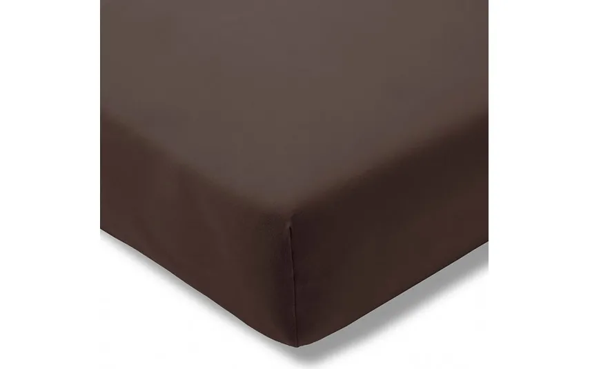 Estella Prześcieradło z gumką zwirn-jersey 150x200 cm SCHOKO jersey Best