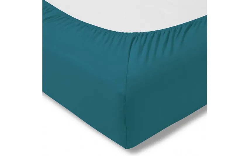Estella Prześcieradło z gumką zwirn-jersey 150x200 cm CYAN jersey Outlet