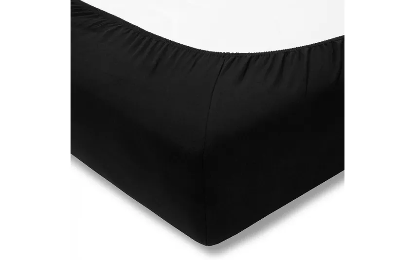 Estella Prześcieradło z gumką zwirn-jersey 100x200 cm SCHWARZ jersey Clearance