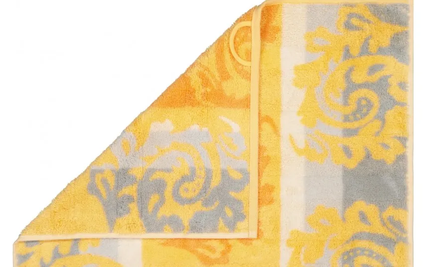 Cawo Frottier Ręcznik bawełniany 50x100 cm Cashmere Jacquard Pomarańcz Hot
