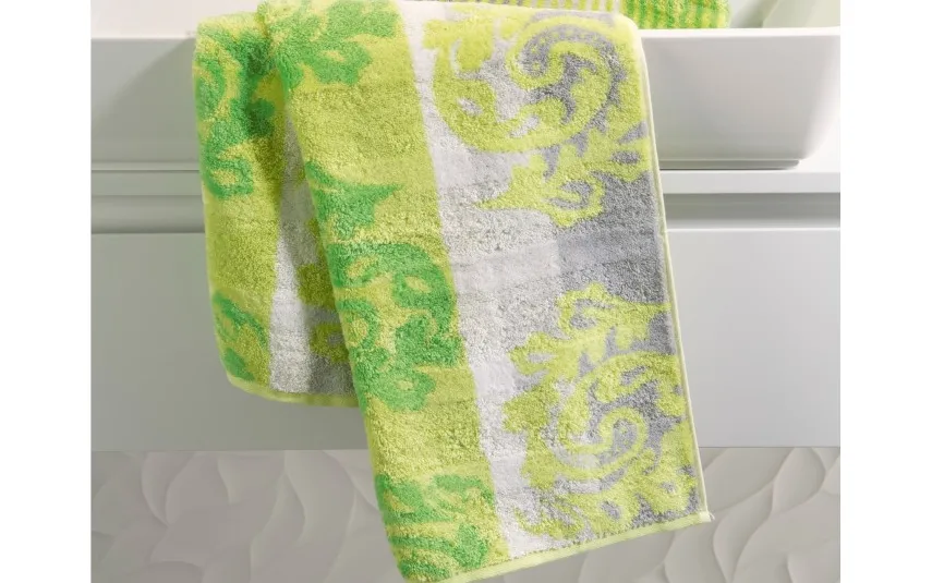 Cawo Frottier Ręcznik bawełniany 80x150 cm Cashmere Jacquard Kiwi Discount