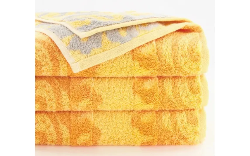 Cawo Frottier Ręcznik bawełniany 50x100 cm Cashmere Jacquard Pomarańcz Hot