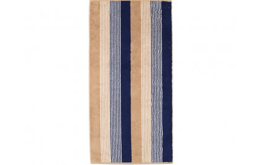 Cawo Frottier Ręcznik bawełniany 70x140 cm Coast Repeat 6214 Navy Natur 31 New