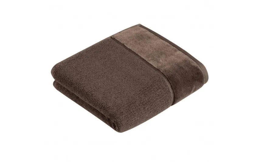 Vossen Ręcznik bawełniany 50x100 cm PURE Toffee 681 Brązowy New
