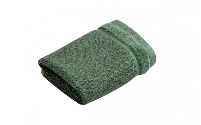 Vossen Ręcznik bawełniany 30x30 cm PURE Green Tea 5855 Ciemnozielony Hot