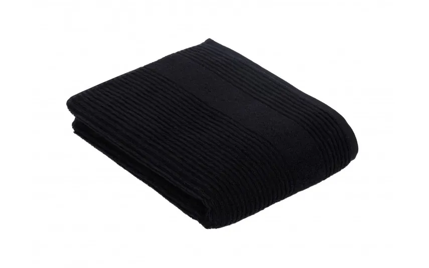 Vossen Ręcznik bawełniany 67x140 cm Tomorrow 790 Schwarz biodegradowalny Best