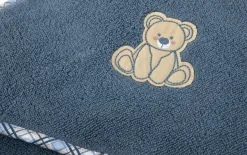 Vossen Ręcznik dziecięcy z kapturkiem 100x100 cm Teddy 4695 Blue Fashion