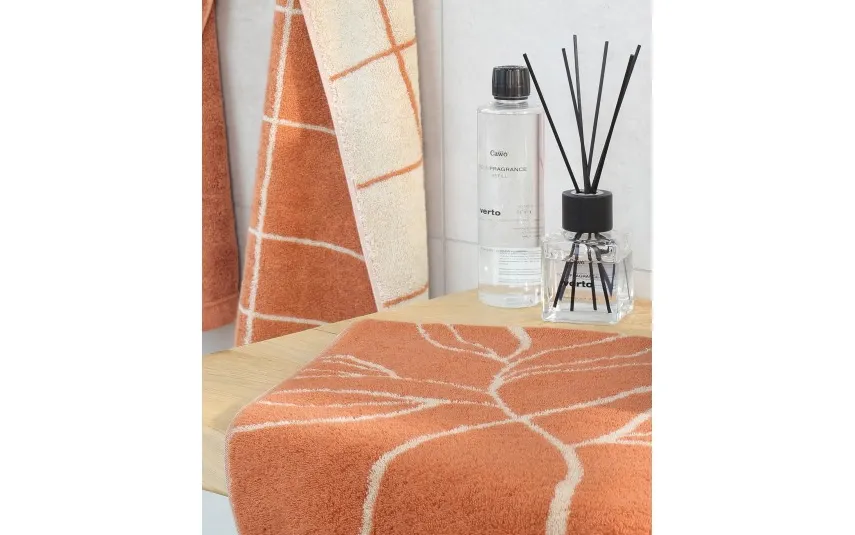 Cawo Home Ręcznik frotte 50x100 cm Atelier Floral 6239-33 MIEDŹ Hot