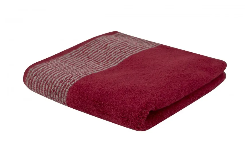 Cawo Frottier Ręcznik TWO-TONE Bordeaux 50x100 cm Online