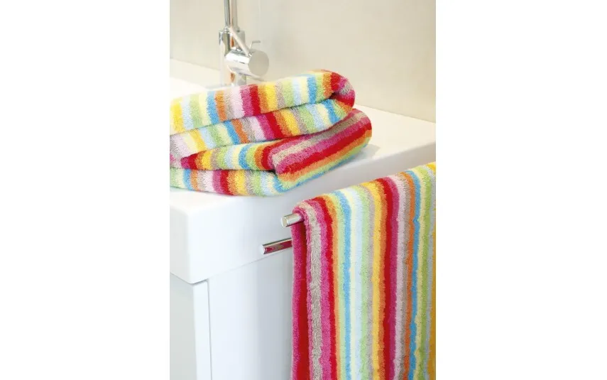 Cawo Frottier Ręcznik 30x50 cm LIFESTYLE Stripes Multicolor Hell New