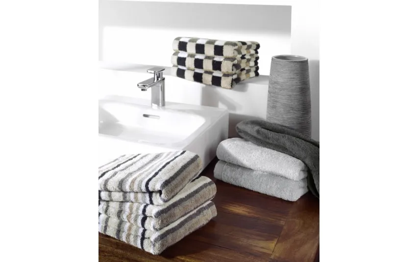 Cawo Frottier Ręcznik 70x140 cm LIFESTYLE Stripes Kiesel Best