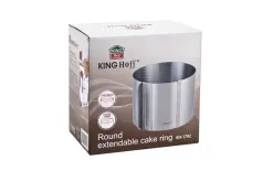 KingHoff Regulowana obręcz do ciast i tortów H12 cm KH1792 Outlet