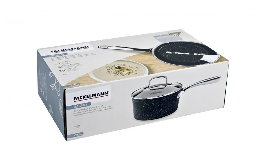 Fackelmann Rondel z pokrywką 20 cm na indukcję Alu Crossroad Discount
